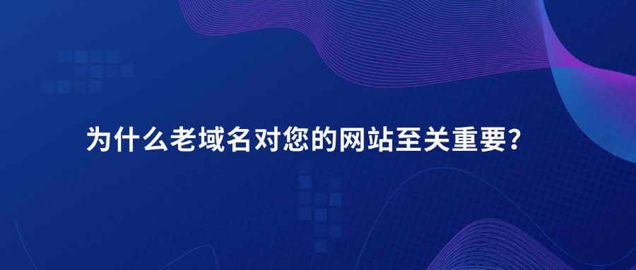 为什么老域名对网站特别重要