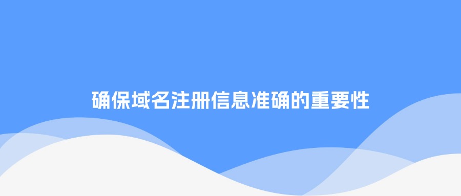 确保域名注册信息准确