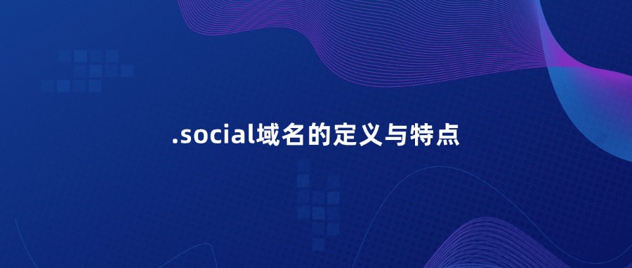 .social域名的定义与特点